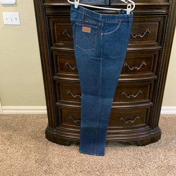 Wrangler Blue Straight Leg Jeans - Picture 1 of 4